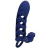 Altaf Anel Vibratório Com Capa de Silicone Azul