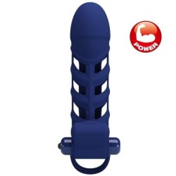 Altaf Anel Vibratório Com Capa de Silicone Azul