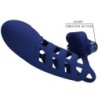 Altaf Anel Vibratório Com Capa de Silicone Azul