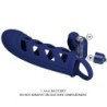 Altaf Anel Vibratório Com Capa de Silicone Azul