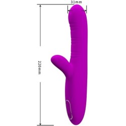 Angelique Vibrador Multifunção + Estimulador de Clitóris Roxo