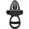 Vibrating Cock Ring 10 Vibrations Silicone Black
