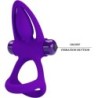 Anneau vibrant 10 Vibrations Silicone Violet