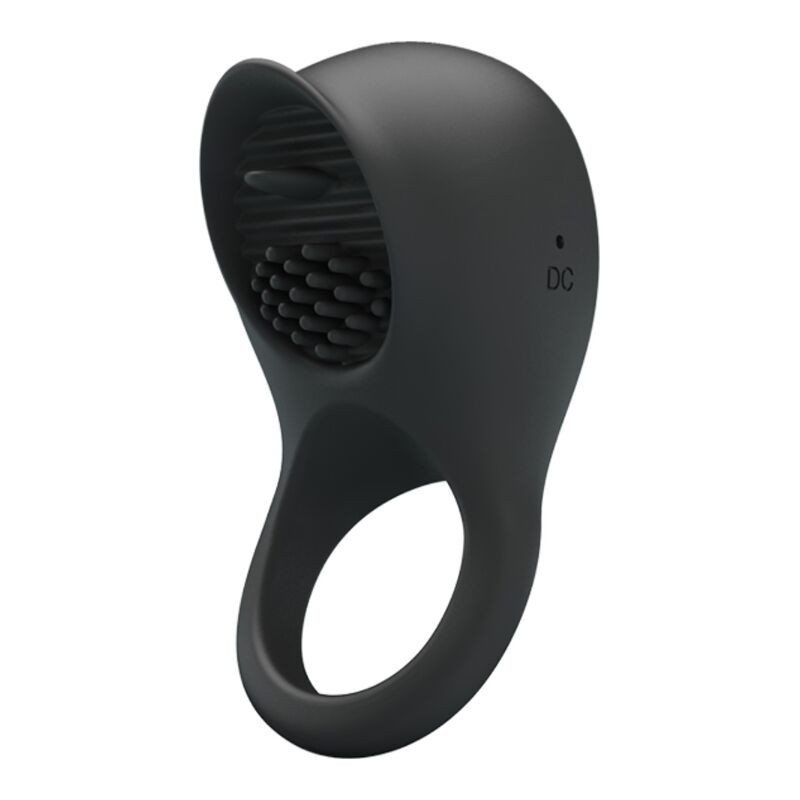 Anel Vibratório Peniano com Língua Preto