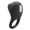 Anel Vibratório Peniano com Língua Preto