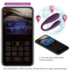 August Vibrator Dublă Plăcere App Remote