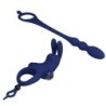 Ayad Anel Vibratório Rabbit Com Plug Azul