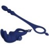 Ayad Anel Vibratório Rabbit Com Plug Azul