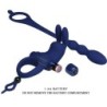Ayad Anel Vibratório Rabbit Com Plug Azul