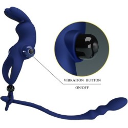 Ayad Anell Vibrador Rabbit Amb Plug Blau