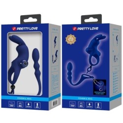 Ayad Anel Vibratório Rabbit Com Plug Azul