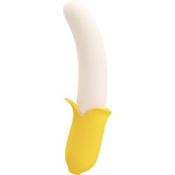 Banana Geek Super Power 7 Vibrationen Auf&Ab Silikon Schwarz
