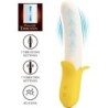Banana Geek Super Power 7 Vibrationen Auf&Ab Silikon Schwarz