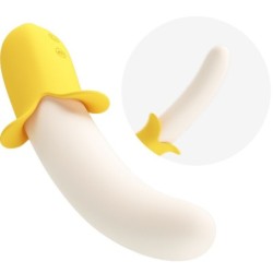 Banana Geek Super Power 7 Vibrationen Auf&Ab Silikon Schwarz