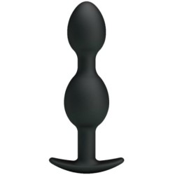 Billes Anales Silicone 12.5 Cm Noir