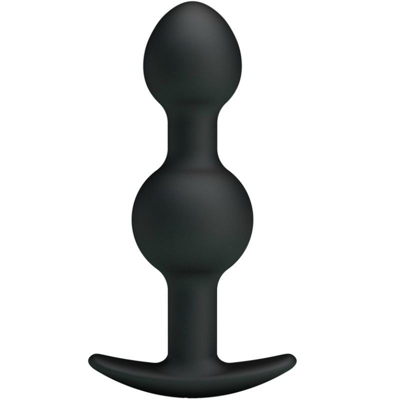 Bolas Anales Silicona Estimulacion Especial 10.3 Cm Negro