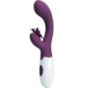 Butterfly Kiss Vibrator Rabbit & Estimulator Punct G Violet
