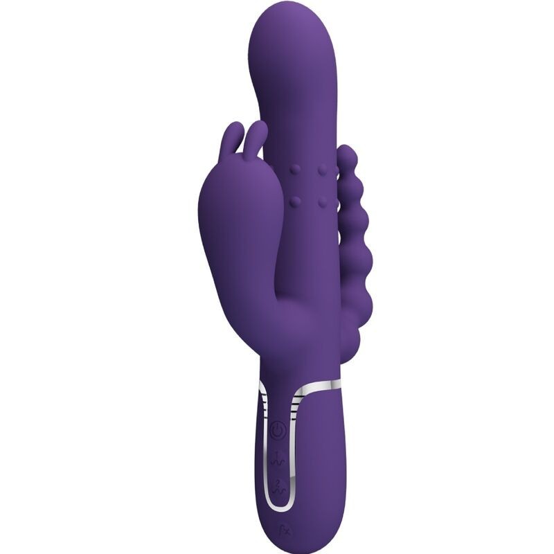 Cammy Triple Vibrador Multifunções 4 Em 1 Roxo