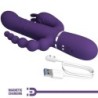 Cammy Triple Vibrador Multifunción 4 En 1 Morado