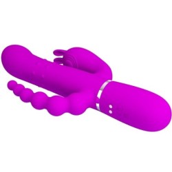 Cammy Vibrator Triplu Multifuncțional 4 În 1 Roz