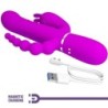 Cammy Vibrator Triplu Multifuncțional 4 În 1 Roz