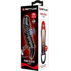 Cecelia Czarny Nakładka na Penisa