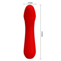 Cetus Wiederaufladbarer Vibrator Rot