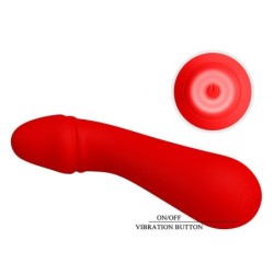 Cetus Vibrador Recargable Rojo
