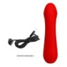 Cetus Wiederaufladbarer Vibrator Rot