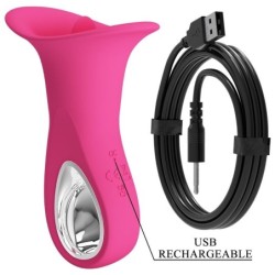Clyde Vibrator Oralni Vibrator Jezik 12 Vibracija Roza