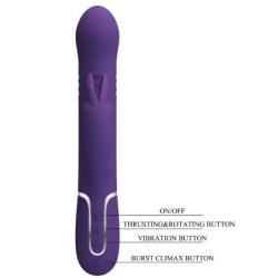 Coale Vibratorius Rabbit 4 In 1 Violetinis