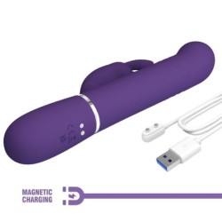 Coale Vibratorius Rabbit 4 In 1 Violetinis