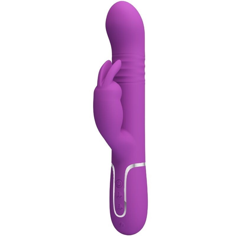 Coale Vibrador Rabbit Multifunções 4 Em 1 Roxo