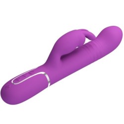 Coale Vibratorius Rabbit Multifunkcinis 4 In 1 Violetinis