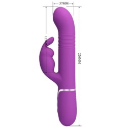 Coale Vibratorius Rabbit Multifunkcinis 4 In 1 Violetinis