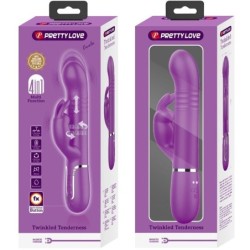Coale Vibratorius Rabbit Multifunkcinis 4 In 1 Violetinis