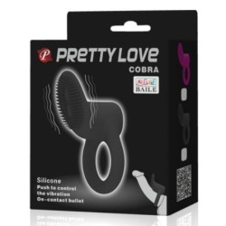 Inel Vibrator Cobra Negru