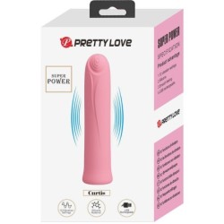 Curtis Mini Vibrador Super Power 12 Vibracions Silicona Rosa