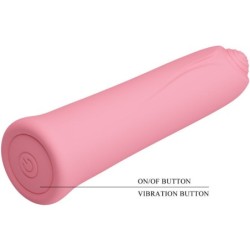 Curtis Mini Vibrador Super Power 12 Vibraciones Silicona Rosa