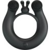 Dahlia Vibrator Ring + Clitoris Stimulator 12 Vibrationer Sort