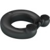 Dahlia Vibrator Ring + Clitoris Stimulator 12 Vibrationer Sort
