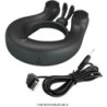 Dahlia Vibrator Ring + Clitoris Stimulator 12 Vibrationer Sort