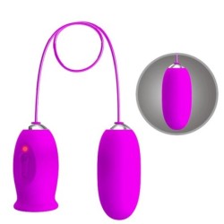 Daisy Dvojno Jajčece Vibrator Polnilni Vijoličen