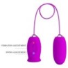 Daisy Divkārtains Vibrējošs Uzlādējams Olas Formas Vibrators Violetā Krāsā