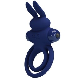 Darey Doble Anillo Vibrador Rabbit Azul