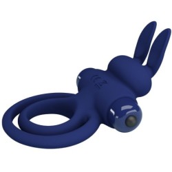 Darey Doppel Vibrationsring Rabbit Blau