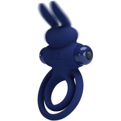 Darey Doble Anillo Vibrador Rabbit Azul