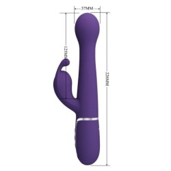 Dejon Vibratorius Rabbit 3 In 1 Multifunkcinis Violetinis