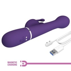 Dejon Vibratorius Rabbit 3 In 1 Multifunkcinis Violetinis