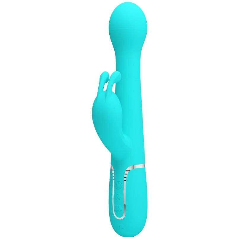 Dejon Vibrador Rabbit 3 En 1 Multifunción Verde Agua